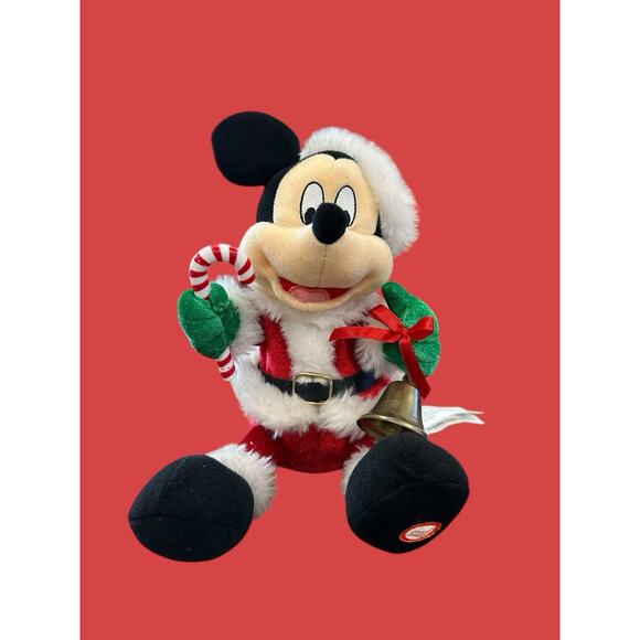 Gemmy Disney Christmas 9” Musical Mickey Mouse Plush - MUSIC DOES NOT WORK - Picture 1 of 5